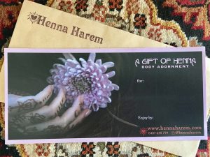 byron bay henna experience gift voucher